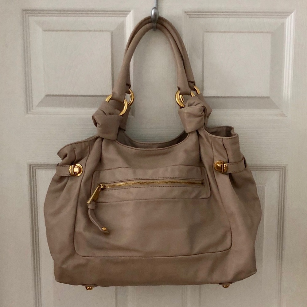 Marc Jacobs leather bag beige taupe